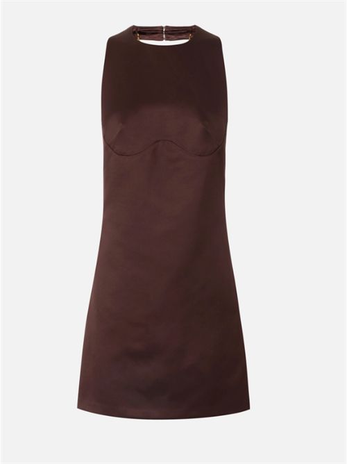 DUCHESSE MINI DRESS ELISABETTA FRANCHI | AB87162E2644 cacao